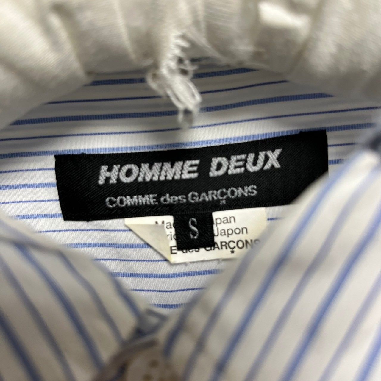 COMME des GARCONS HOMME DEUX コムデギャルソンオムドゥ 16SS ペイズリー切替ストライプシャツ DQ-B029