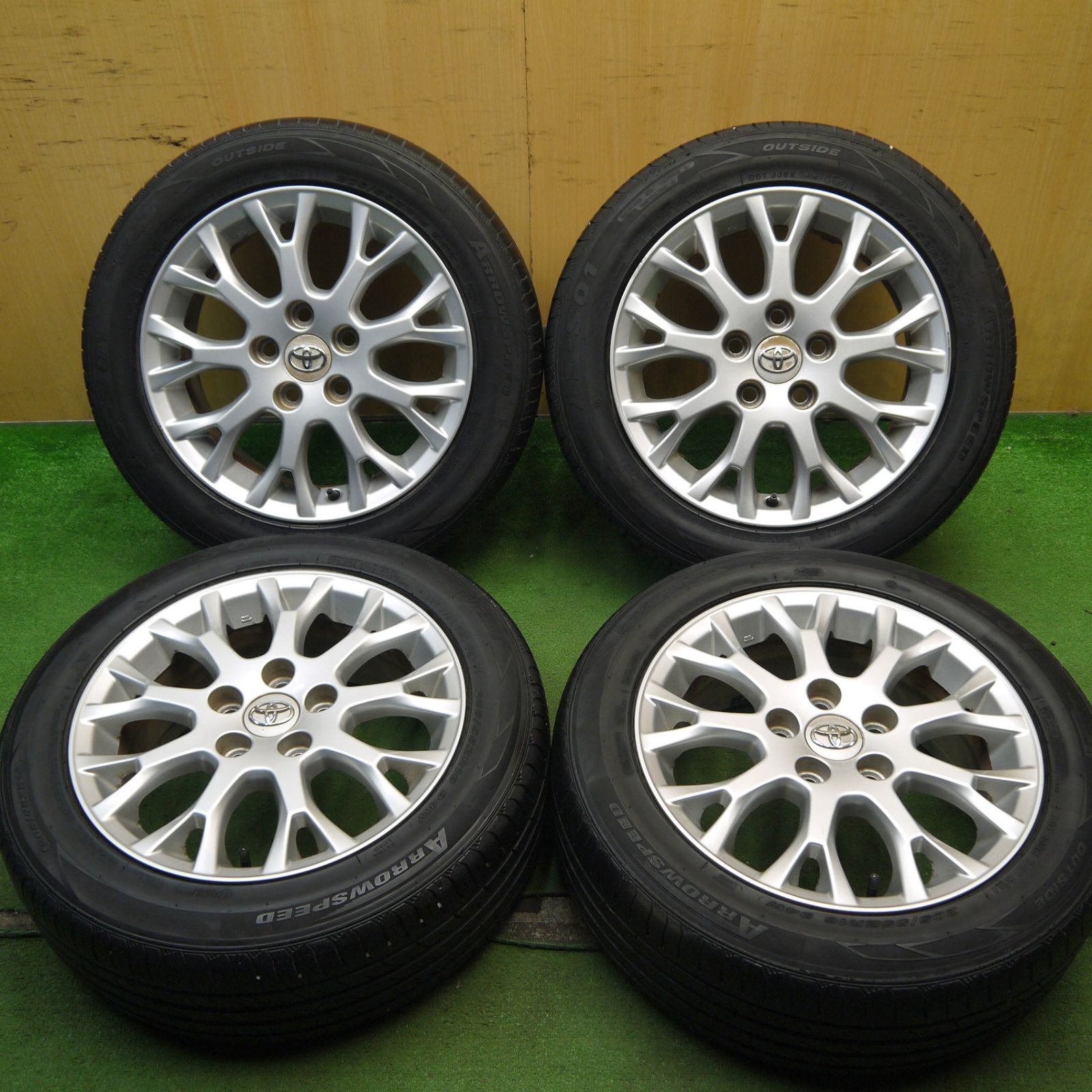 社外16インチホイール☆205/55R16☆7J+38☆中古4本