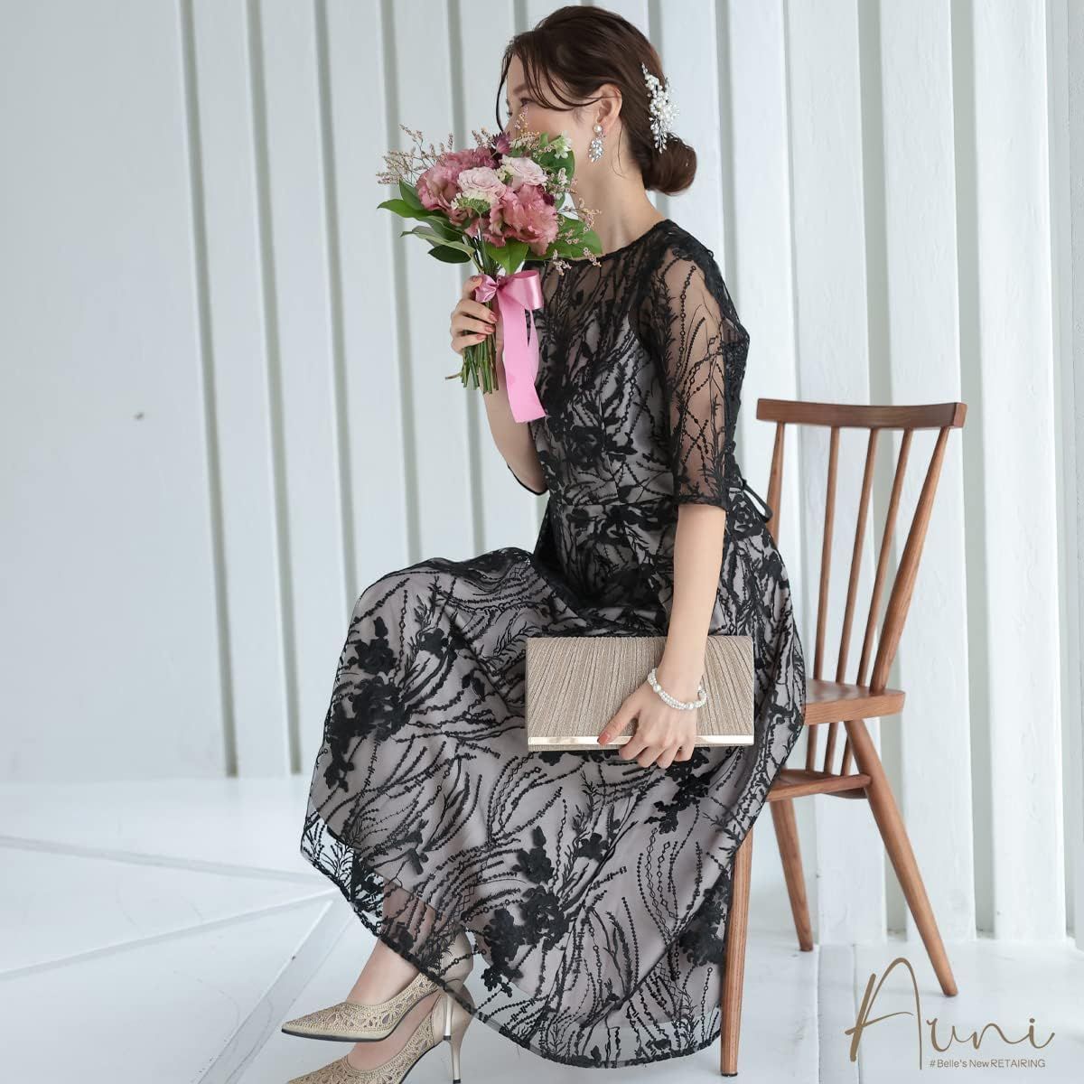 ❤️25新作 新品♡ SelfPortrait 黒スパンコールワンピース ❤️25新作 新品♡ SelfPortrait 黒スパンコールワンピース