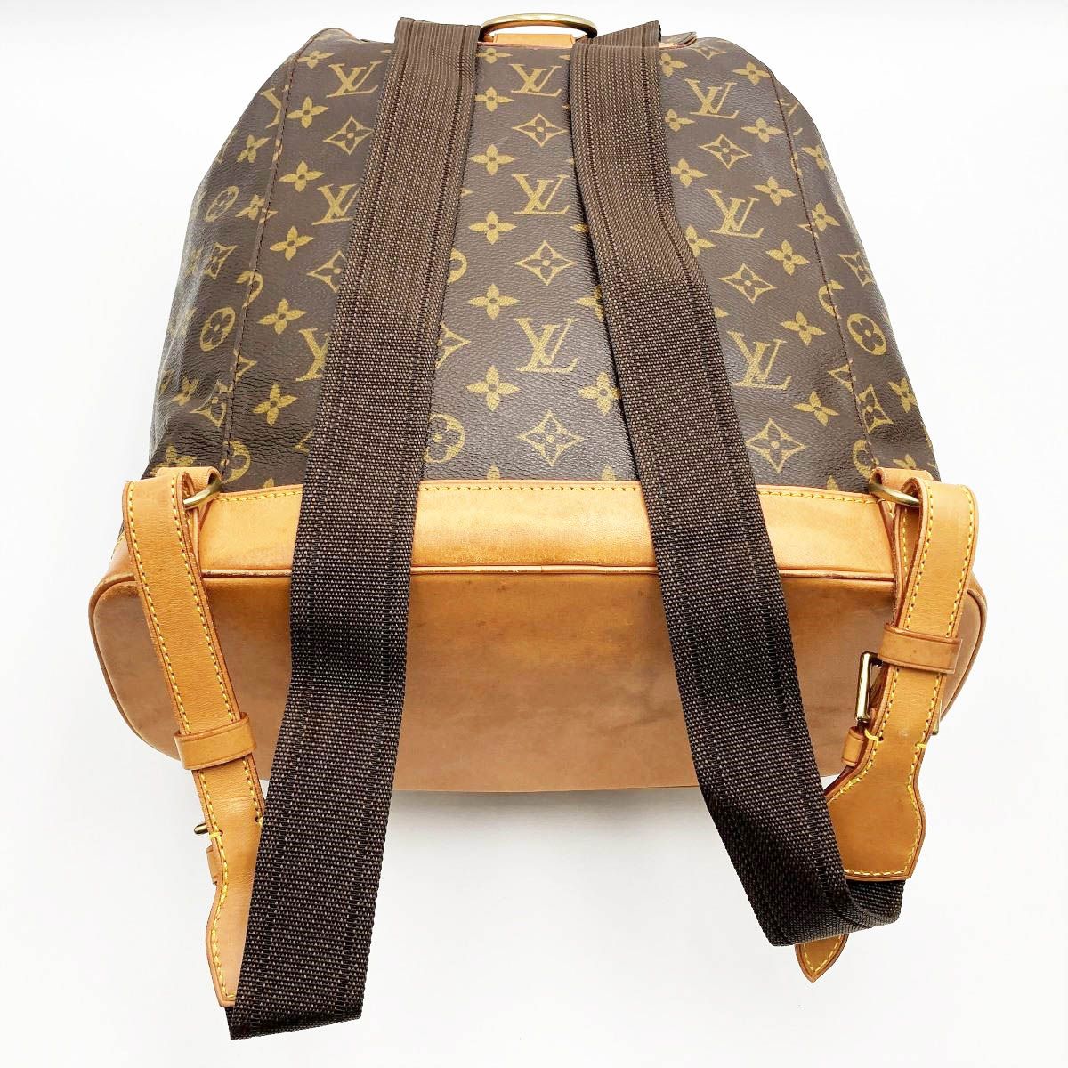 LOUIS VUITTON ルイ・ヴィトン モンスリGM モノグラム リュック デイパック ブラウン PVC レディース メンズ M51135 USED  中古 - メルカリ