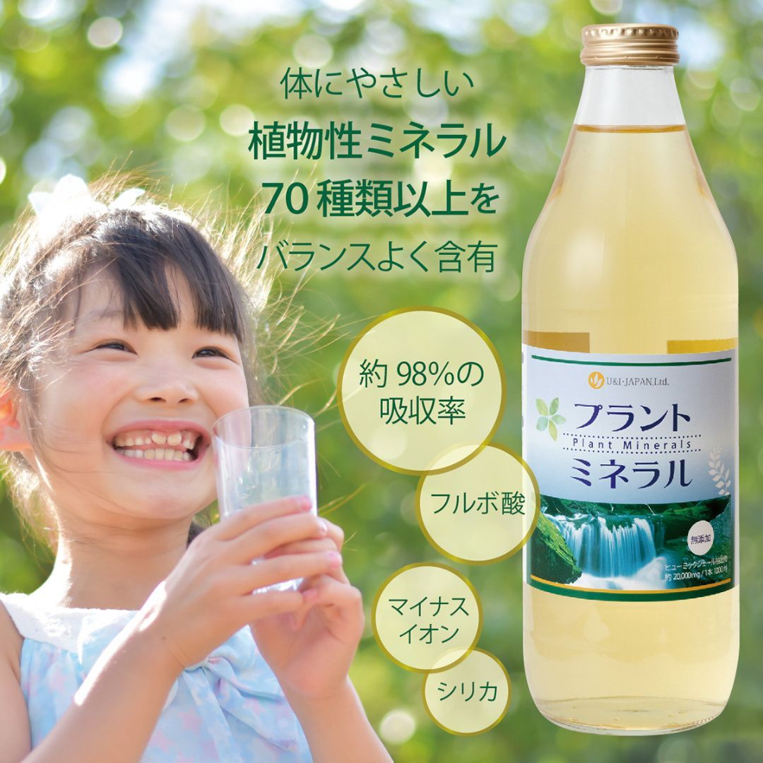 ミネラルガーデン極(フルボ酸と野菜果物のミックス)1000ml 2本セット食