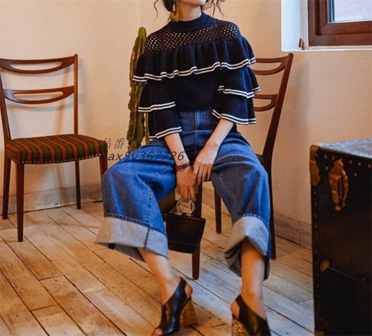 セーターニット透かしメッシュ韓国 ギャルファッ