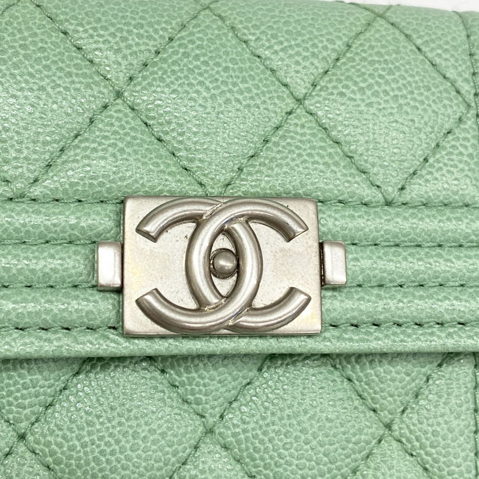 シャネル(Chanel) シャネル 三つ折り財布 ボーイシャネル