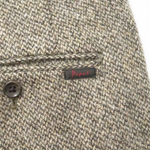 wnc パパス Papas パンツ スラックス M グレー系 ツイード ツータック