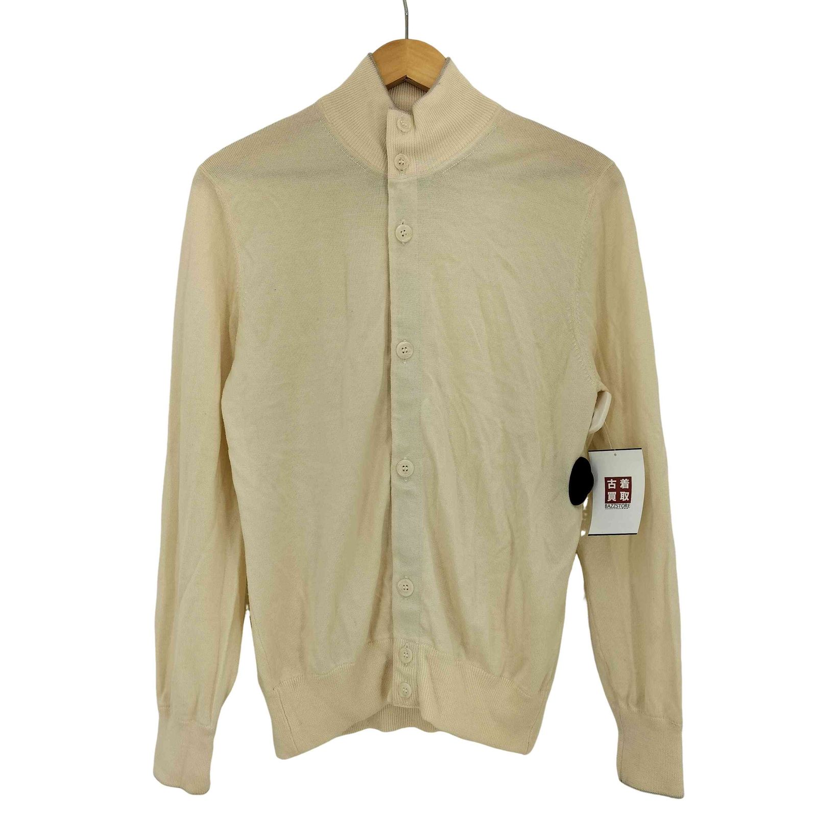 USED古着(ユーズドフルギ) {{DORIANI CASHMERE}} イタリア製 シルクカシミヤ混 ハイネック カーディガン メンズ  50【中古】【ブランド古着バズストア】 ユーズドフルギ USED古着 イタリア製 シルクカシミヤ混 ハイネック