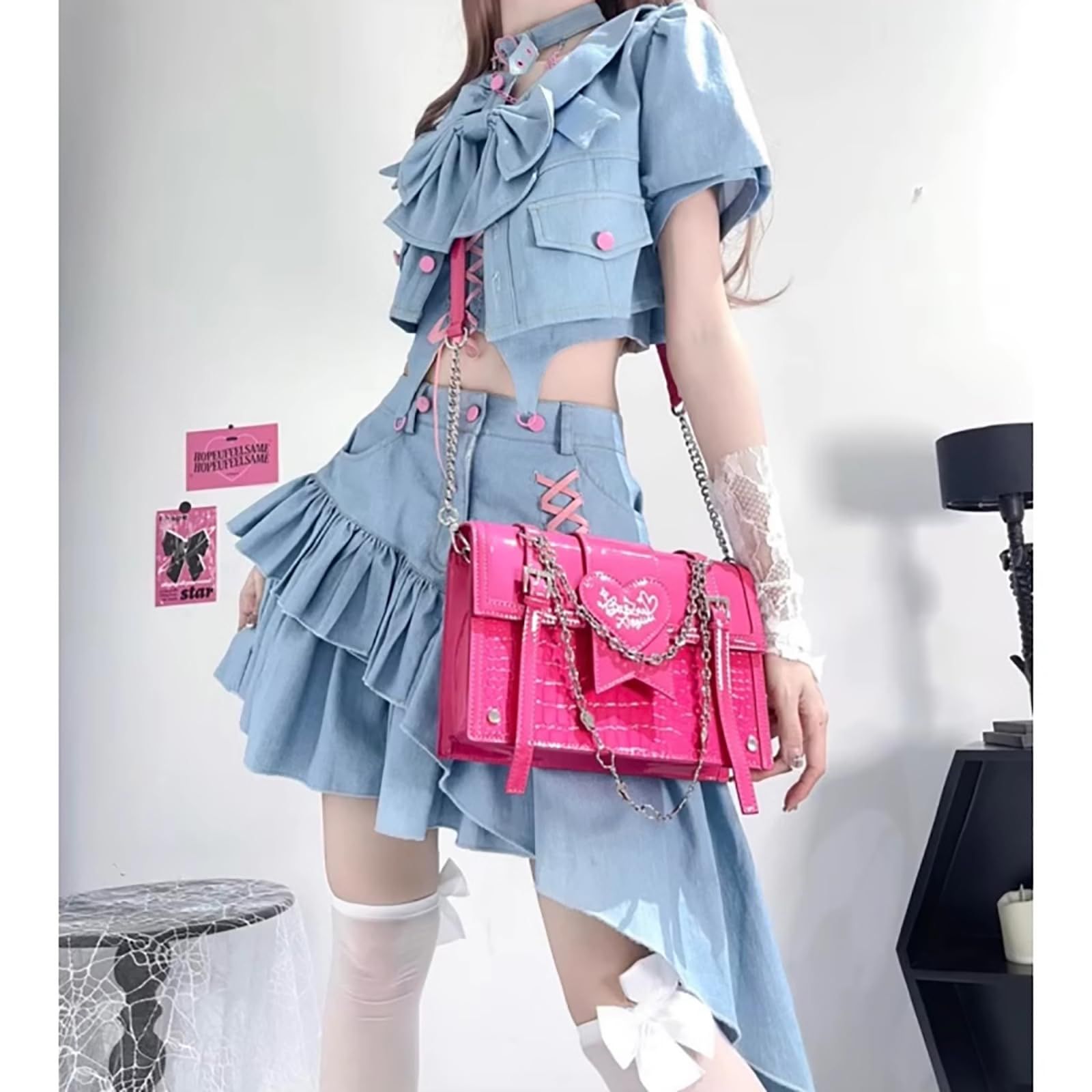 新品 [XHSUKADO] デニム 4点セット レディース
