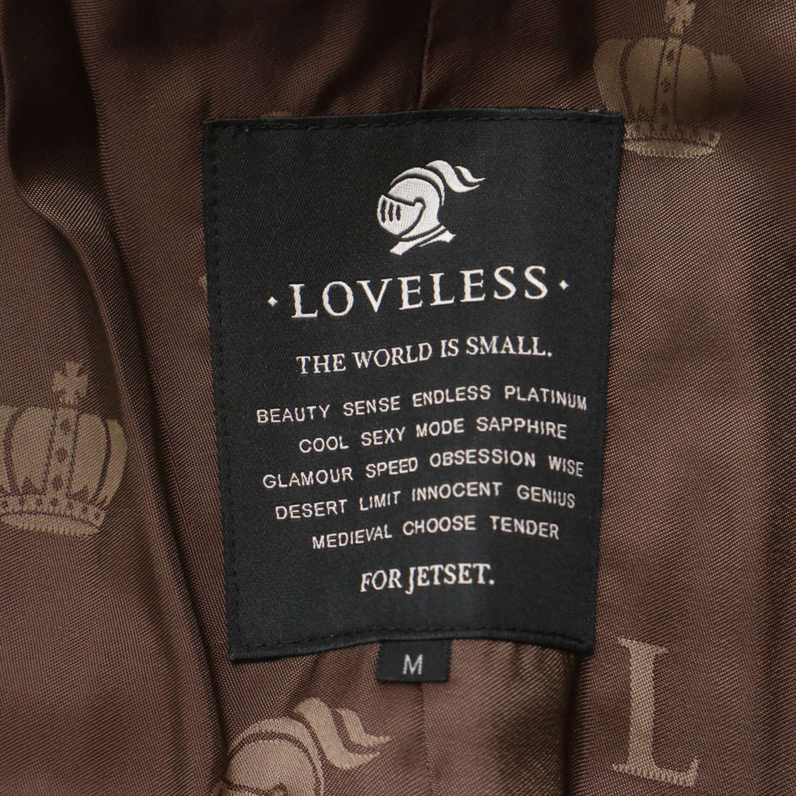 美品『ラブレス」ピーコート メルトン スカル刺繍ロゴ イタリア生地 ネイビー 美品『ラブレス」ピーコート メルトン スカル刺繍ロゴ イタリア生地