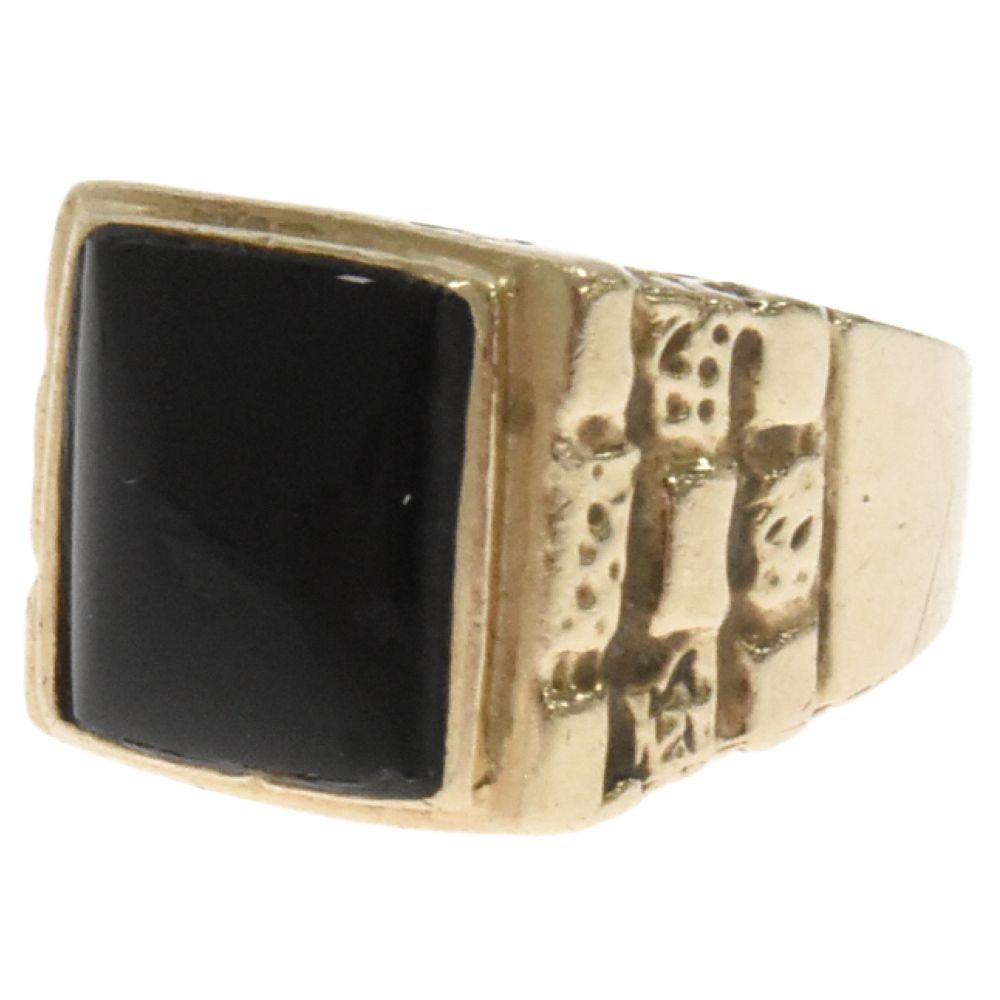 SUPREME (シュプリーム) 14SS Onyx Pinky Ring 14K Gold オニキス 