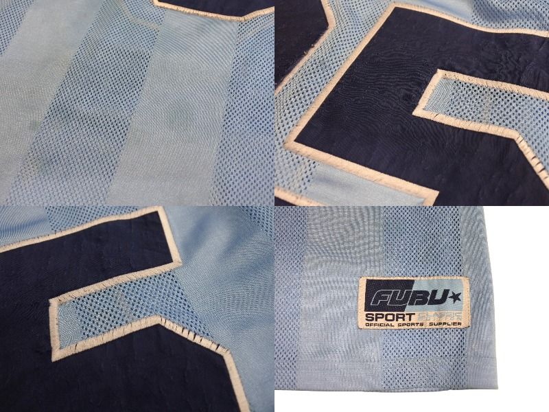 90s FUBU グラデーション　ゲームシャツ　ホッケーシャツ　XL 90s FUBU グラデーション ゲームシャツ ホッケーシャツ XL