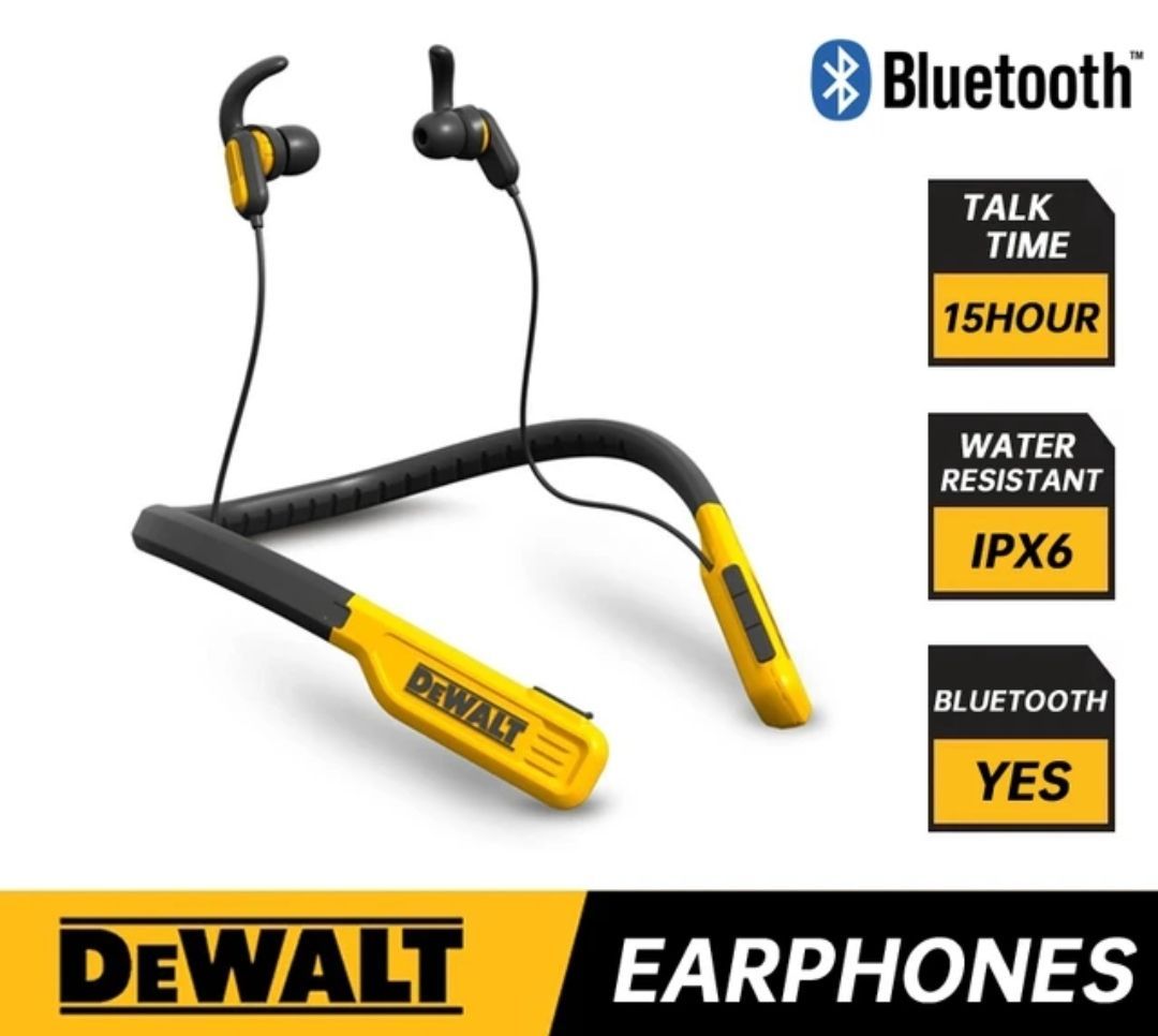 新商品 】Dewalt デウォルト ワイヤレスイヤホン ワイヤレスヘッドセット - メルカリ