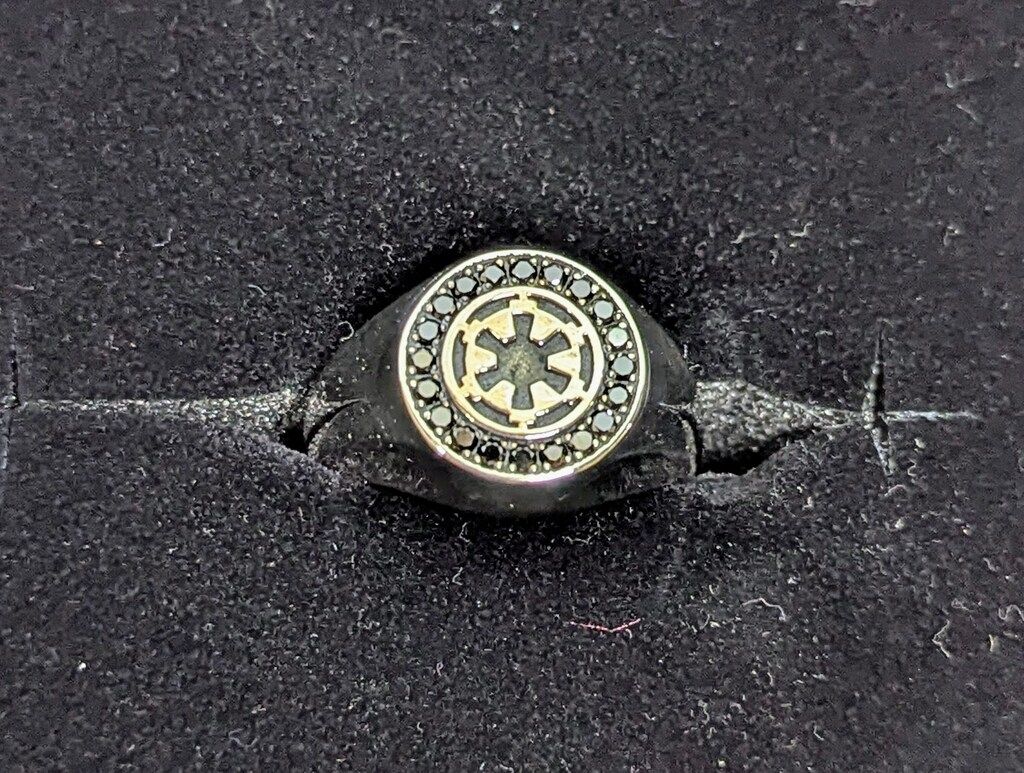 ケイ ウノ STAR WARS スターウォーズ U-TREASURE 帝国軍 リング 18号 シルバー950 ブラックダイヤ クラシックリングシリーズ 指輪 シルバーリング
