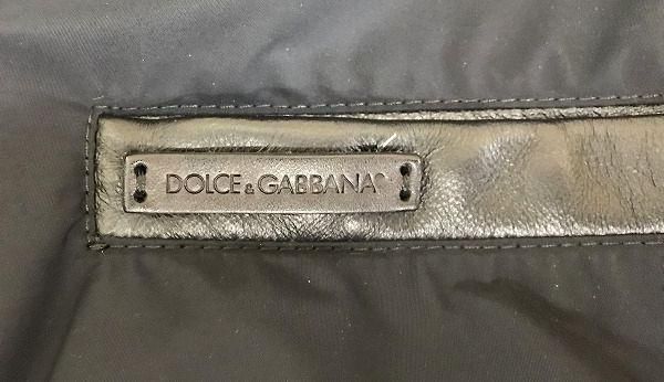 DOLCE&GABBANA ドルチェ＆ガッバーナ レザー切替 スタジャン-