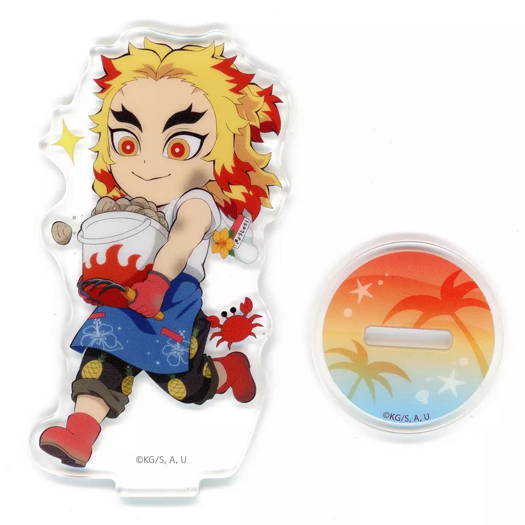 鬼滅の刃 ufotable 海の家2024 アクリルスタンド 煉獄杏寿郎 中古】アクリルスタンド・アクリルパネル 煉獄杏寿郎 「鬼滅の刃