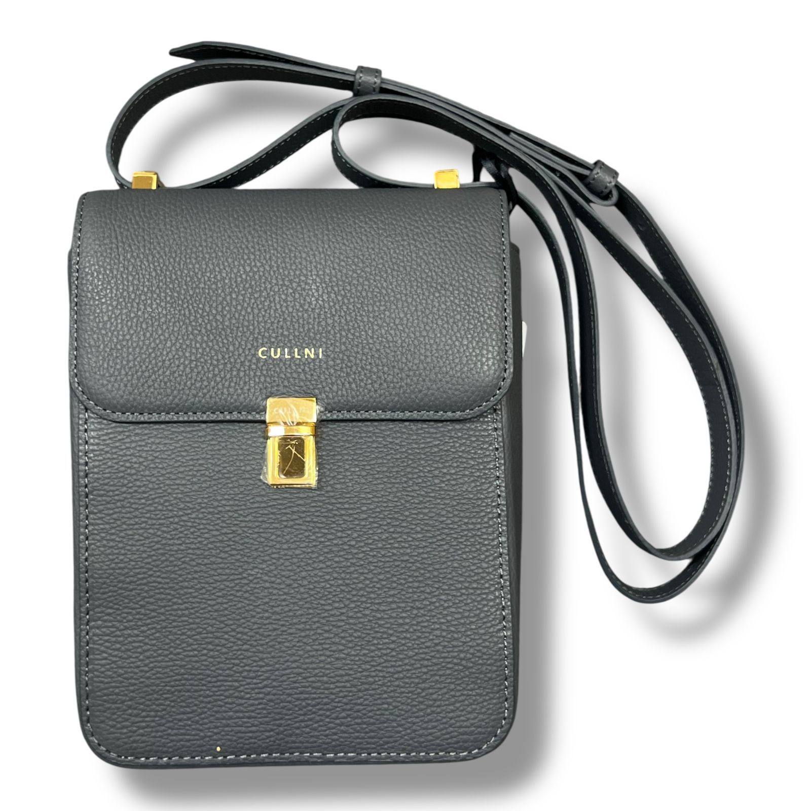 参考上代63800円 未使用品 CULLNI Leather Looped Strap Mini Shoulder