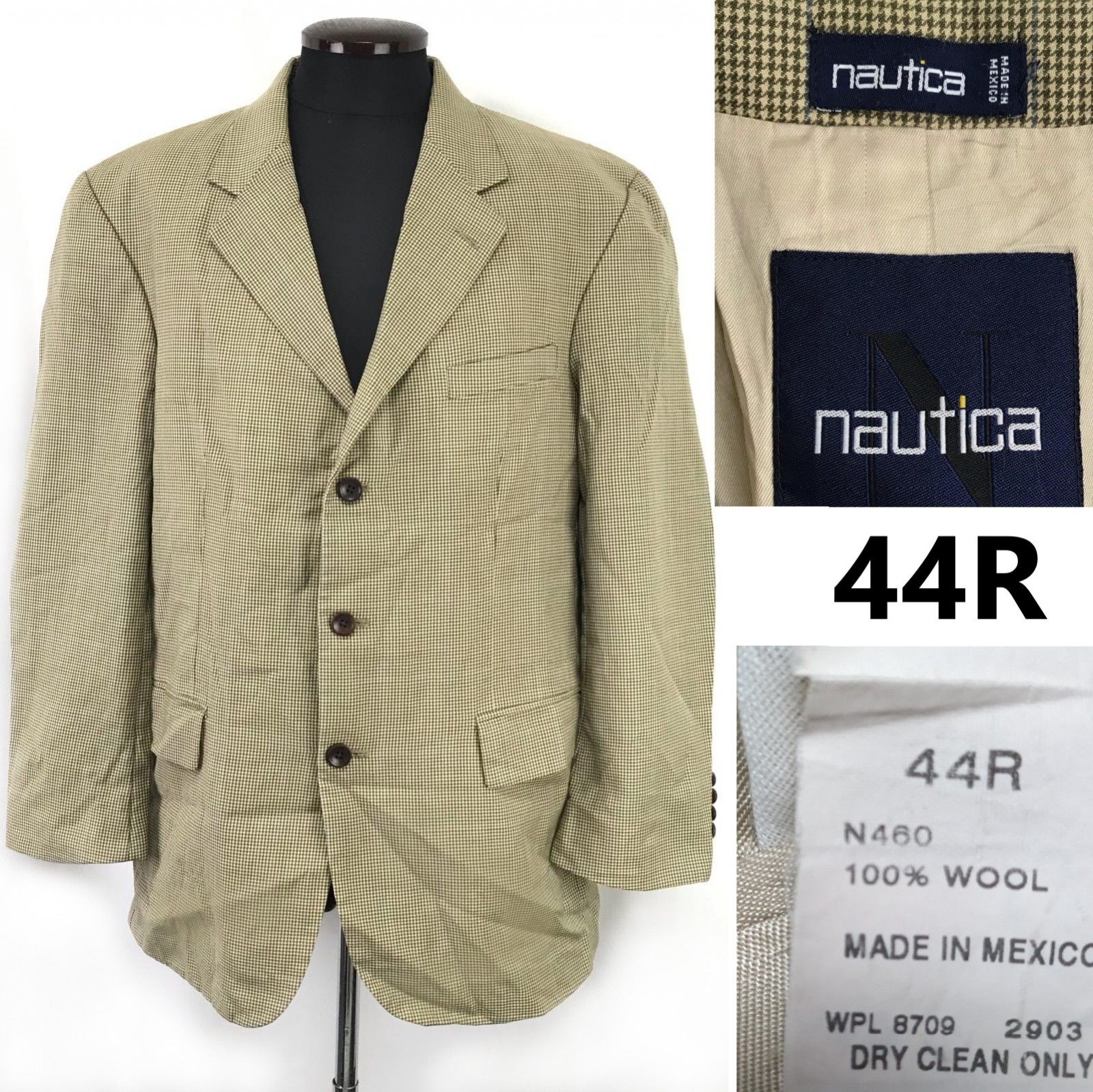 NAUTICA/ノーティカ☆100%ウール/テーラードジャケット/ブレザー【44R 