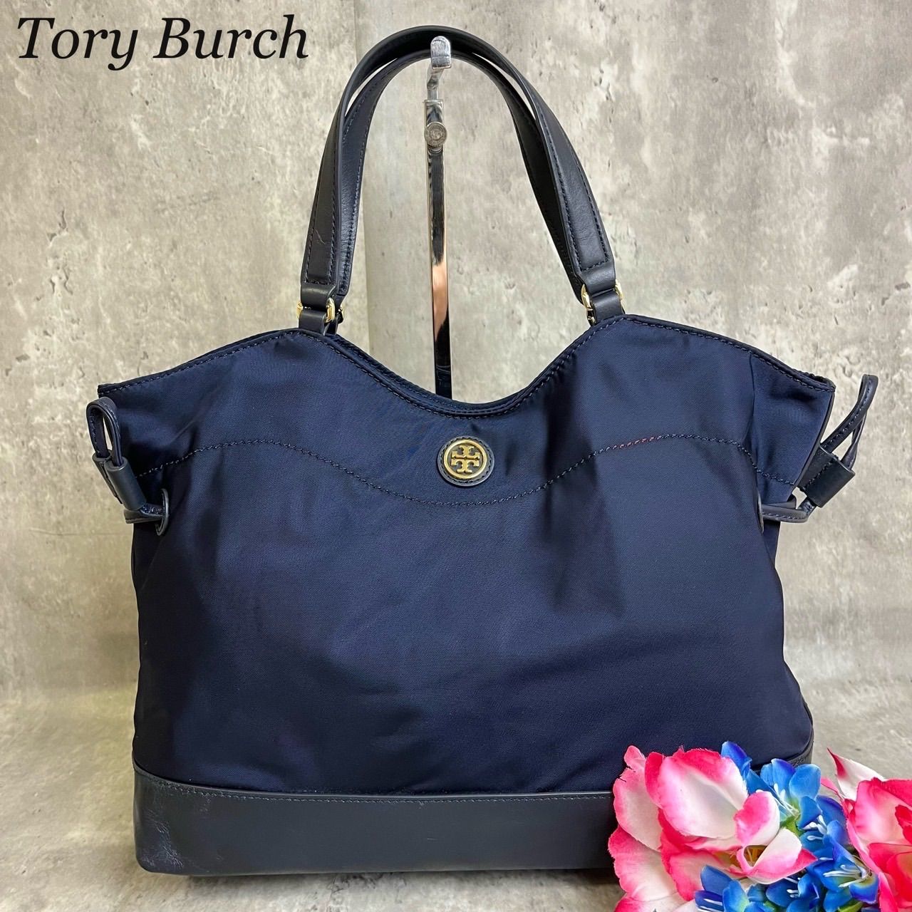 ✨良品✨Tory Burch トリーバーチ トートバッグ ハンドバッグ ロゴ金具 