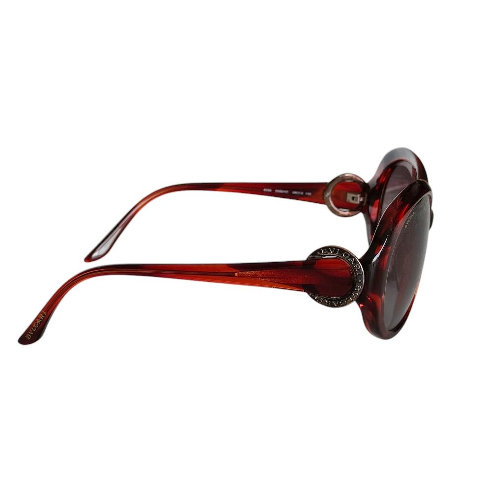 良品 BVLGARI ブルガリ セルフレーム オーバル サングラス 眼鏡