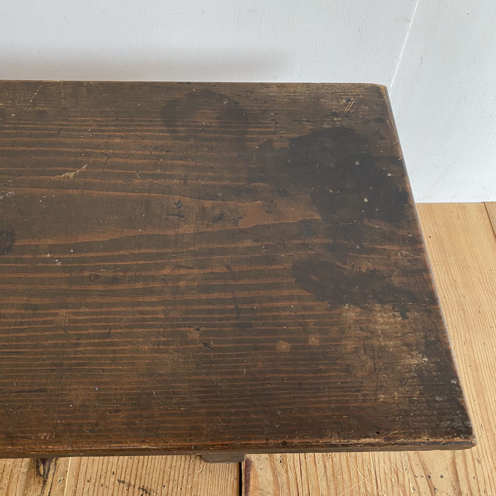 アンティーク ローテーブル 文机 展示台 レトロ 無垢材 y188 - メルカリ