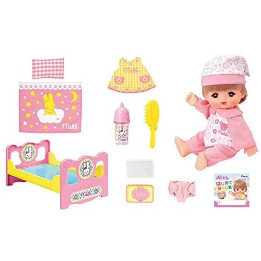 品◆おやすみ メルちゃん 入門セット◆廃盤デザイン◆お世話 ベッド ミルク パジャマ おむつ