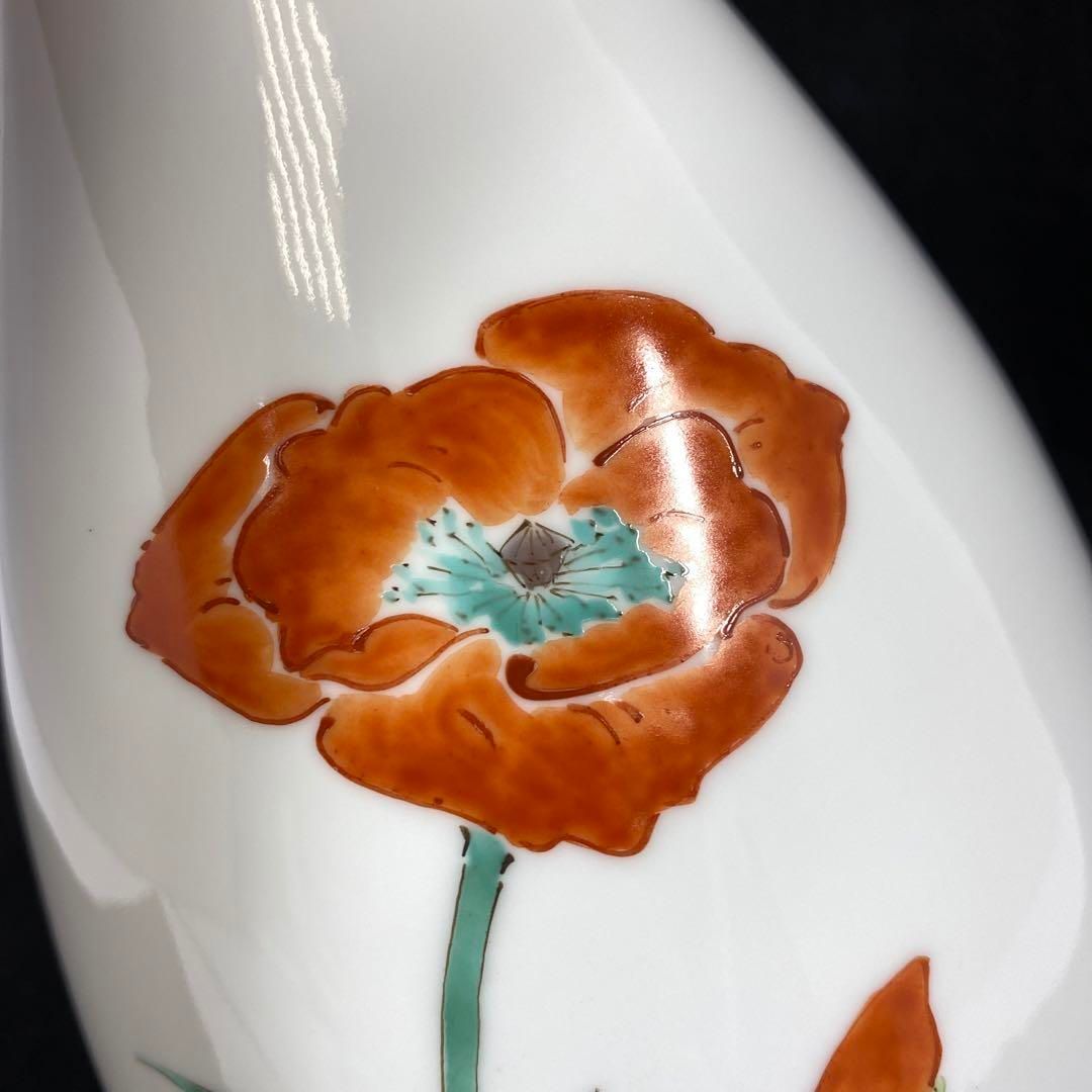 人間国宝 故十四代 酒井田柿右衛門 濁手本人作花瓶 高さ28.5㎝ - メルカリ