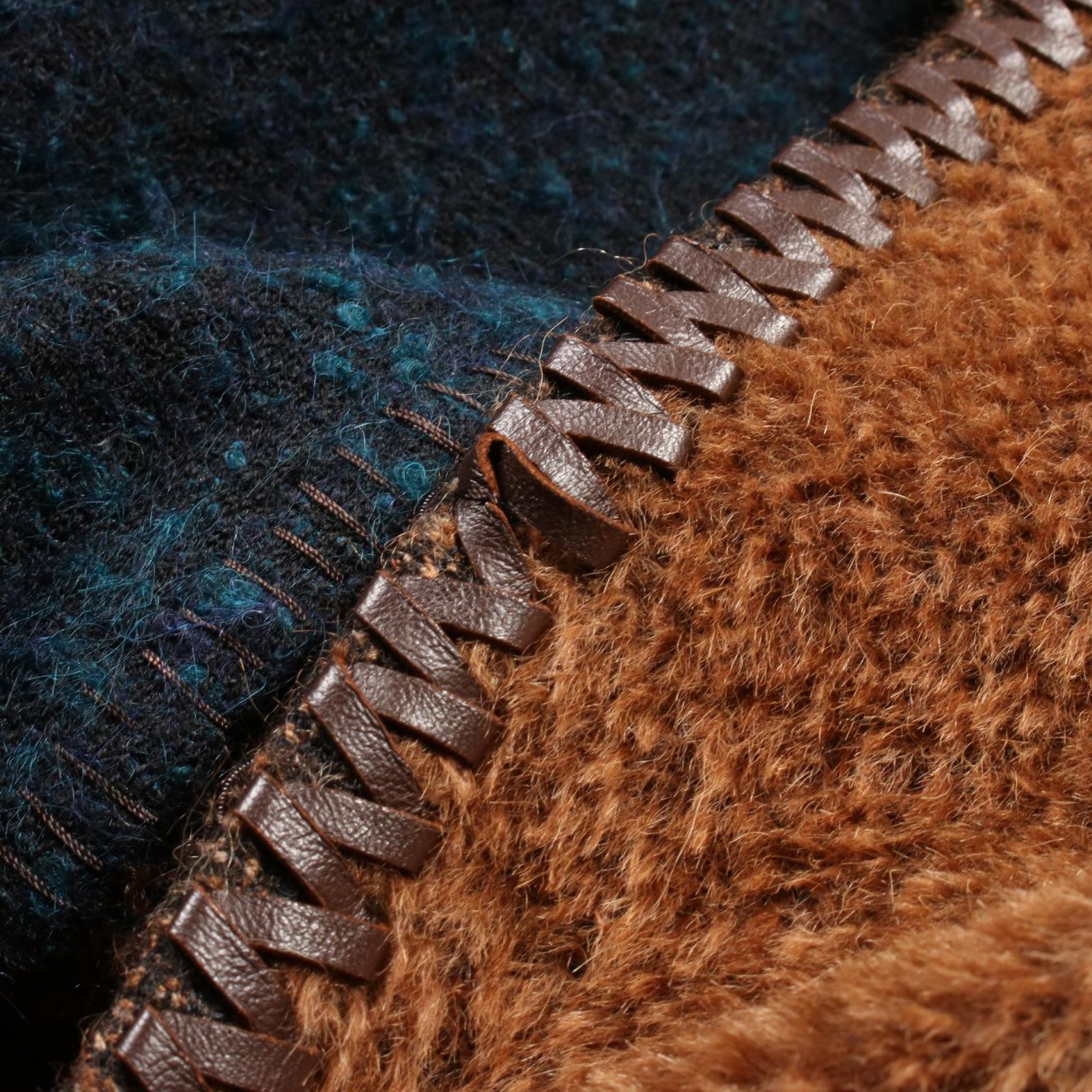 エトロ ETRO その他コート パッチワーク ウール レザー コート