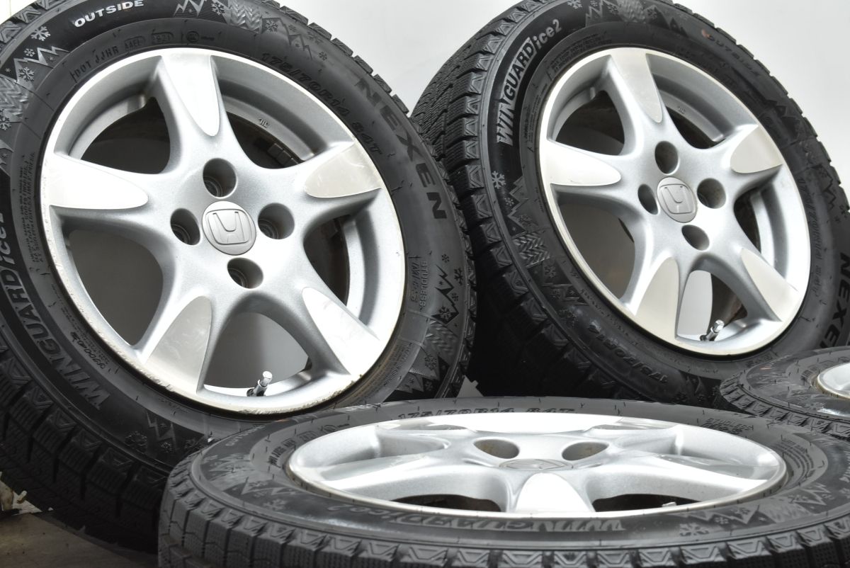 特別 バリ溝 ホンダ フィット 純正 14in 5.5J 45 PCD100 ネクセン ウィンガード ice2 175 70R14 スタッドレス ノーマル戻し 交換用 可 着心地