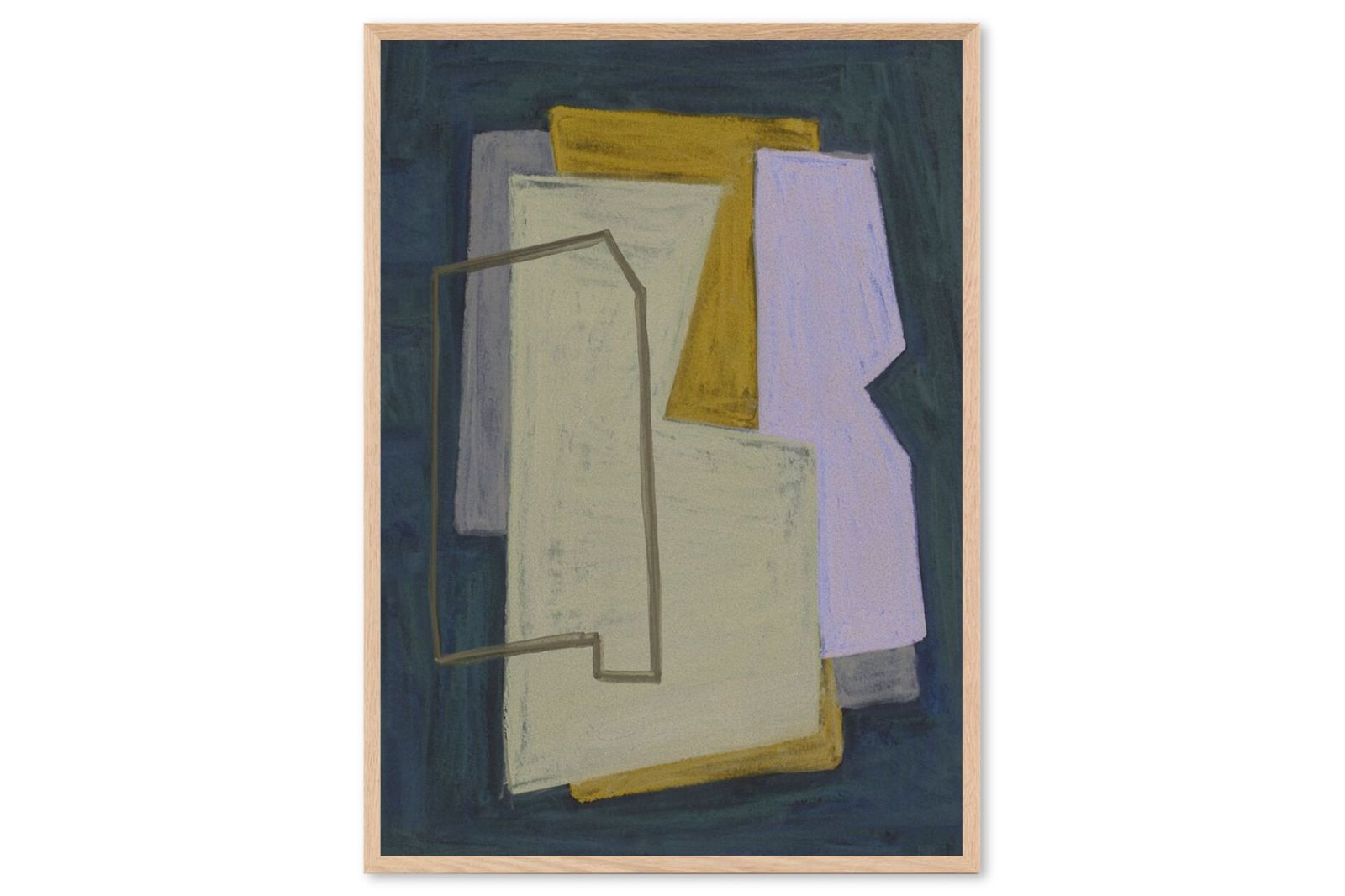 Poster - Frame アートポスター 50×70cm Chalks and Shapes 1|142x10153-50x70