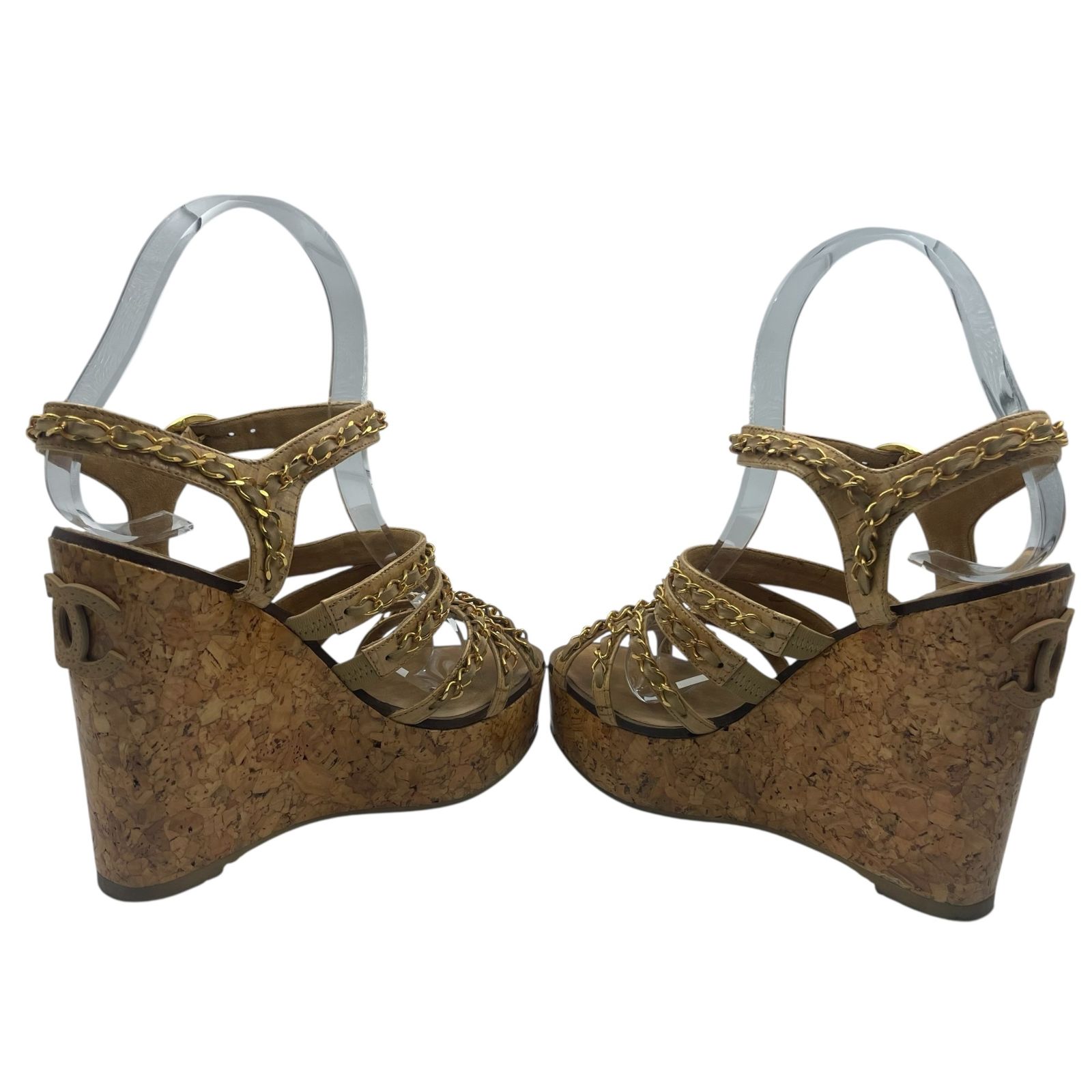 CHANEL シャネル 厚底 サンダル レザー 36 完売 激レア