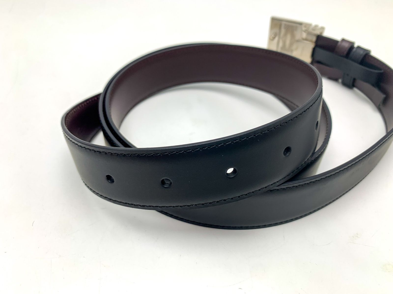 Cartier カルティエ 黒×茶 ブラック×ブラウン レザー マストドゥ