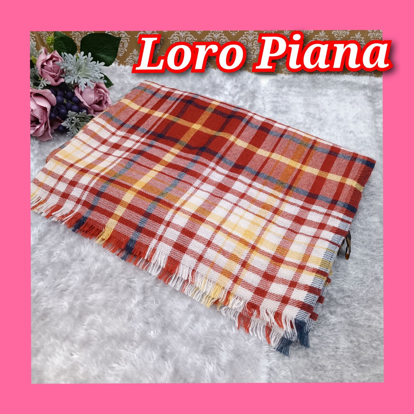 Loro Piana 》 ロロ・ピアーナ ストール マフラー カシミヤ100% 薄手 