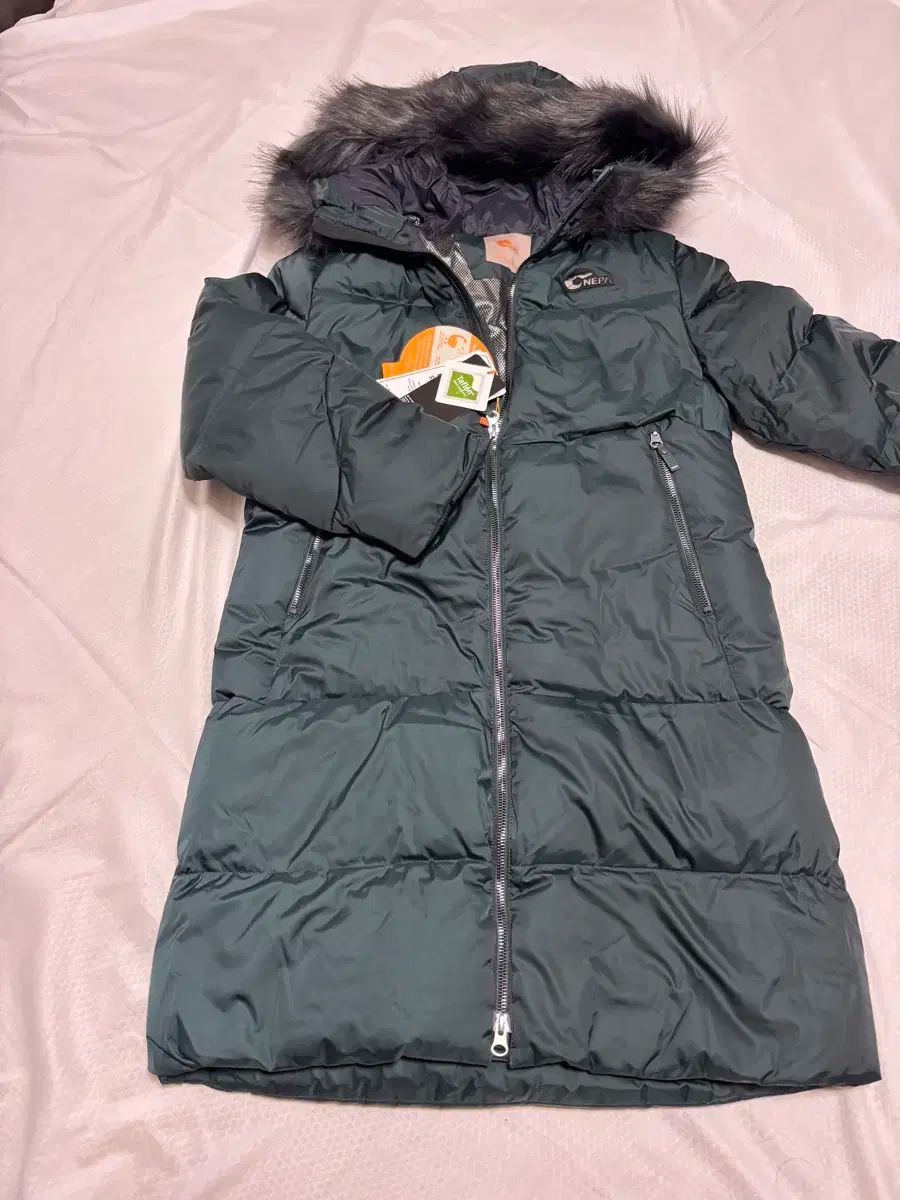 新規 ネパ グースダウン ダウンジャケット ロング丈 150 サイズ
