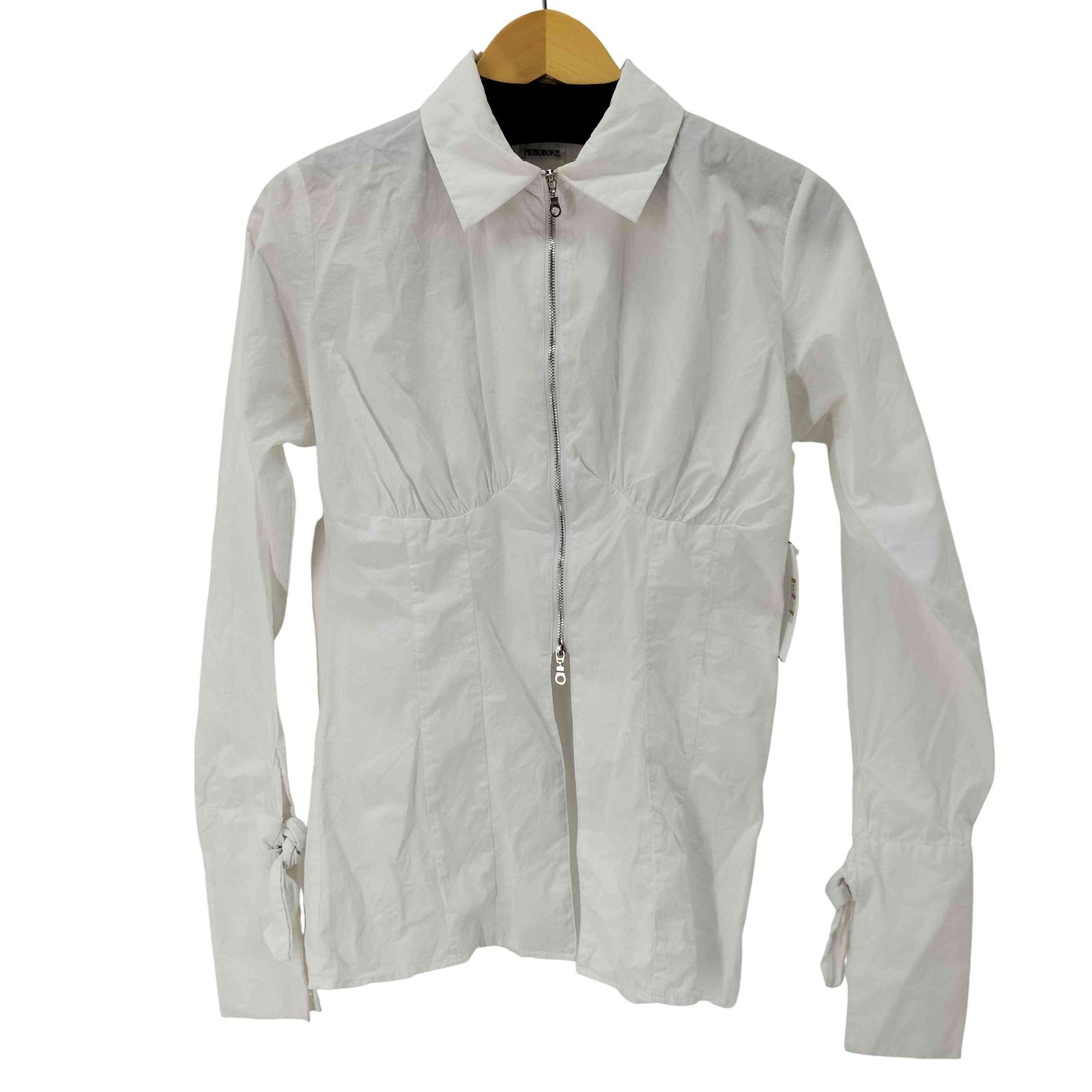 USED古着(ユーズドフルギ) {{MUSUBORE}} double zip gather shirts 中古 古着 0744 ユーズドフルギ USED古着 double zip gather shirts レディース