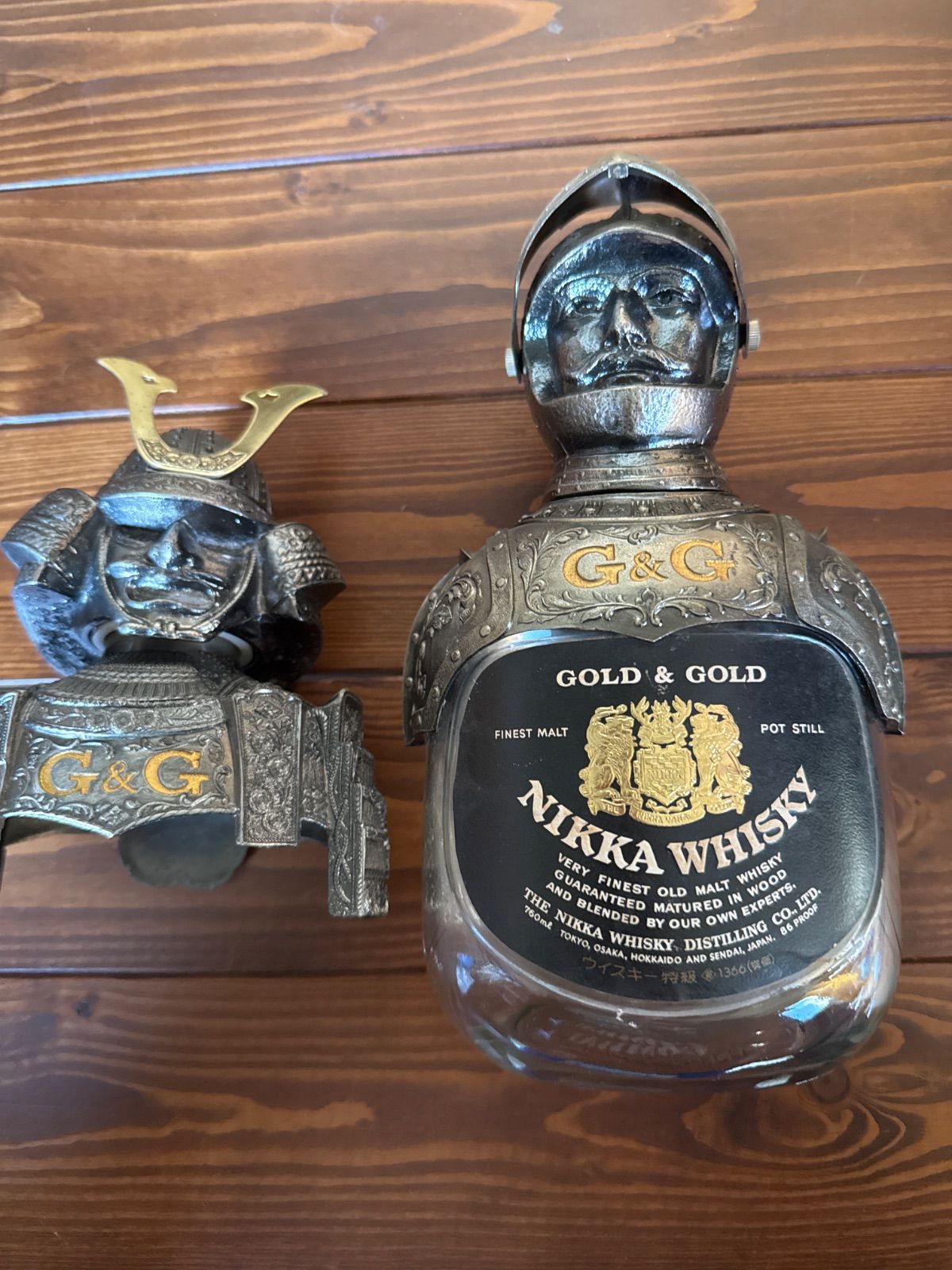 Nikka Whisky 武士デザイン瓶 武将 甲冑 空ボトル