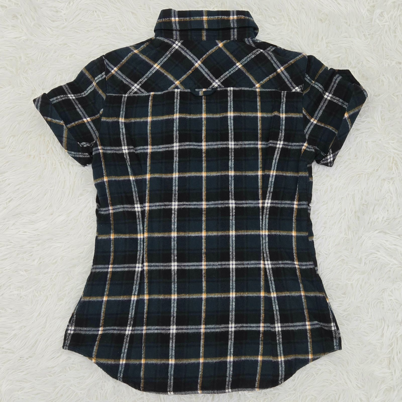 古着 バーバリー プローサム刺繍ロゴ モノトーン ノバチェックシャツ 黒 XL 古着 バーバリー プローサム刺繍ロゴ モノトーン ノバチェックシャツ