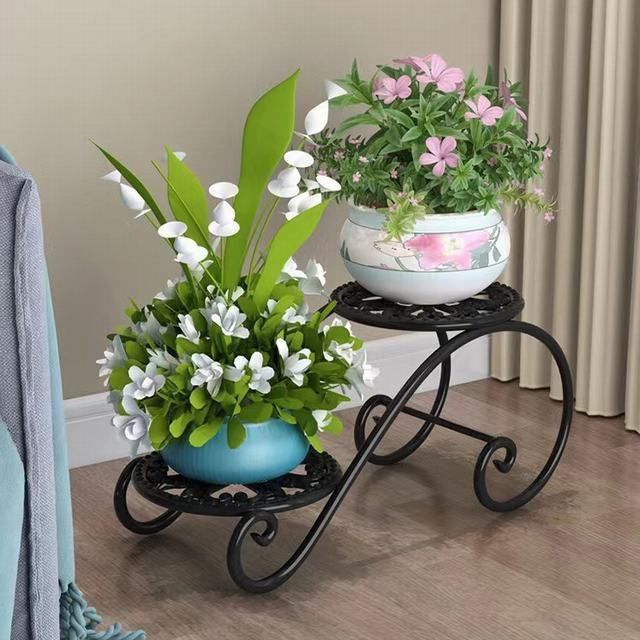 ☆プランター台 鉢置き アイアンフラワースタンド ガーデニング雑貨