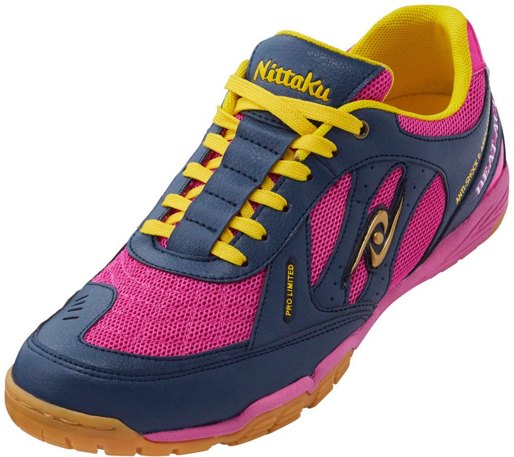 ニッタク Nittaku 卓球 ビートアクト BEAT ACT ネイビー×ピンク 卓球 シューズ  NS4433 01 ネイビー×ピンク 24.0