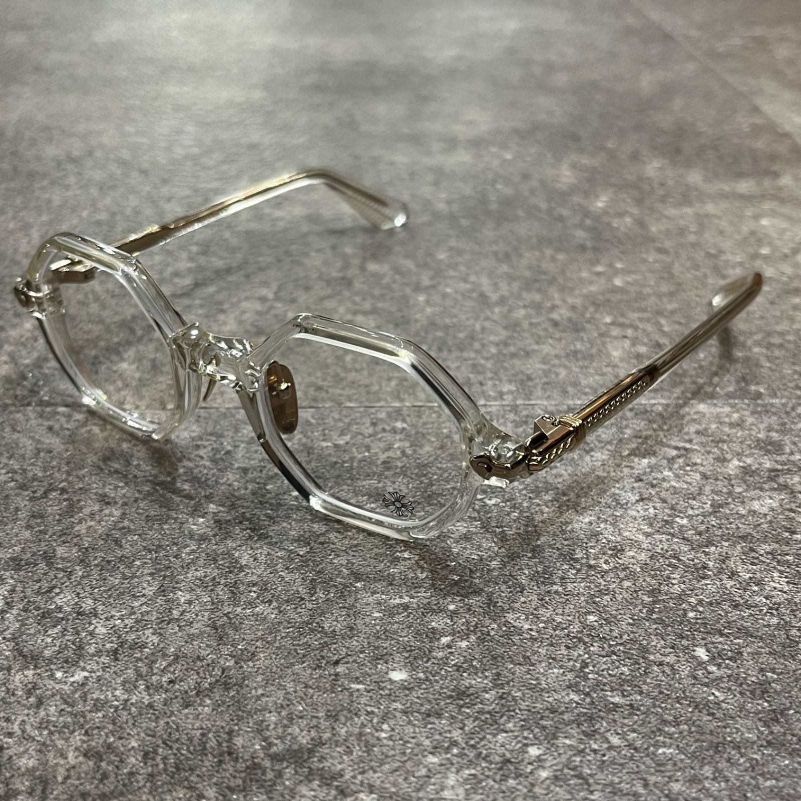 クロムハーツ クリア サングラス メガネ CHROME HEARTS】クロムハーツ SPLAT CRYS メガネメンズ クリア