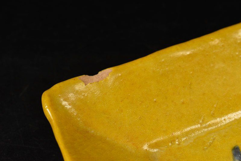 蔵A3645a 清水七兵衛 信翠 魚文長皿 長方皿 共箱 WWW_IBETON_RU