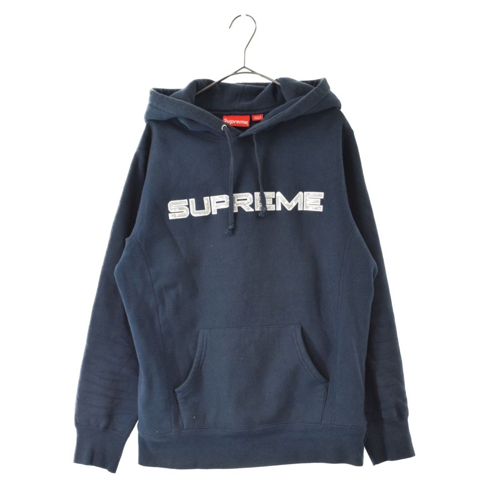 SUPREME (シュプリーム) 18AW Perforated Leather Hooded Sweatshirt 