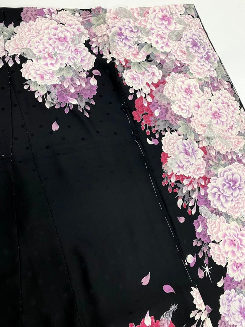 振袖 仮絵羽 FINALSTAGE 刺繍 銀彩 正絹 未仕立て品 八掛付 - メルカリ