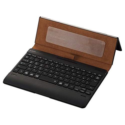 エレコム キーボード Bluetooth タブレット汎用ケース一体型 8.5~11.1インチ(iPad Pro 9.7/10.5/11対応)レザー ブラック TK-CAP03BK [ブラックレザー]