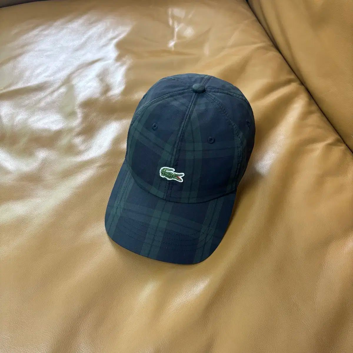 BEAMS ビームス x LACOSTE ラコステ タータンチェック 6 パネル ボールキャップ 帽子 Tartan Check