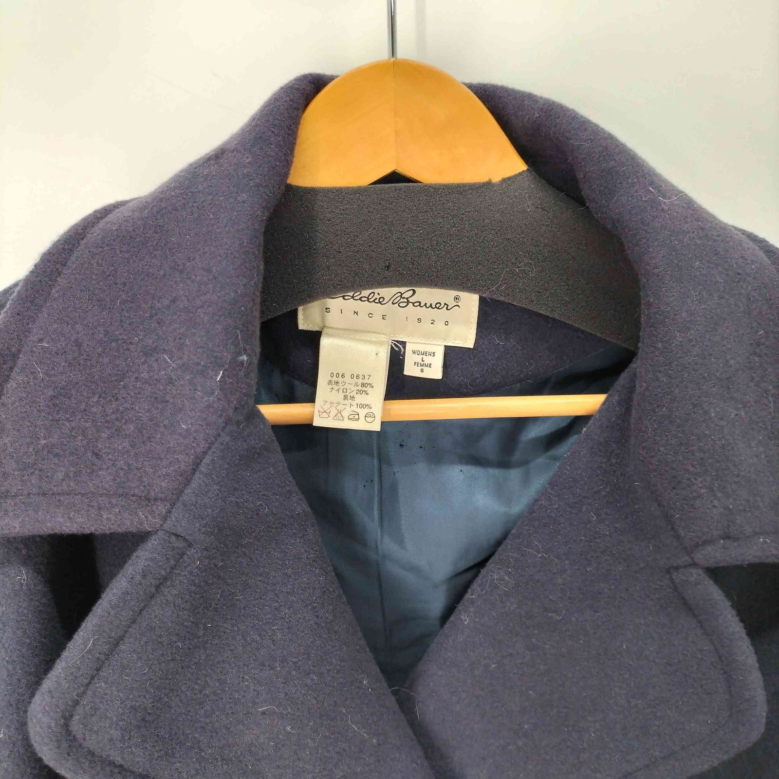 エディーバウアー Eddie Bauer 90s 白タグ ウールピーコート