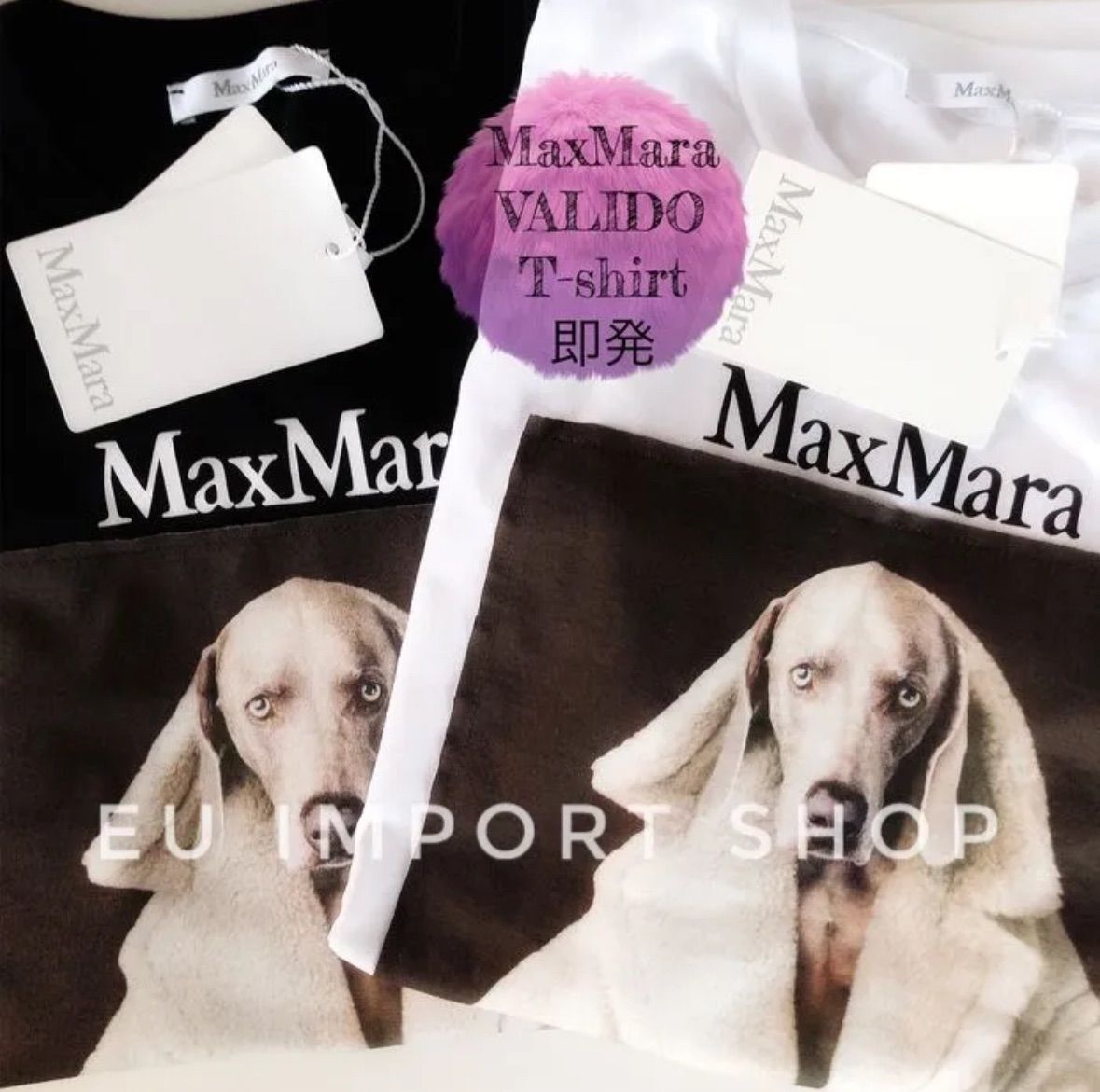 MaxMara VALIDO wegman マックスマーラ Tシャツ MMDOG プリント - メルカリ