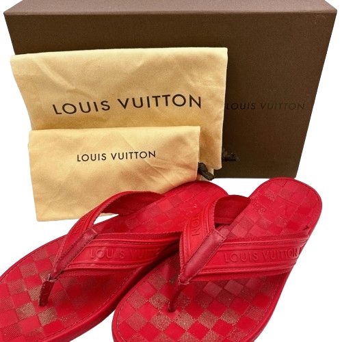 ルイヴィトン　ダミエ　サンダル　8 LOUIS VUITTON - ルイヴィトン ダミエ サンダル メンズ 8の通販