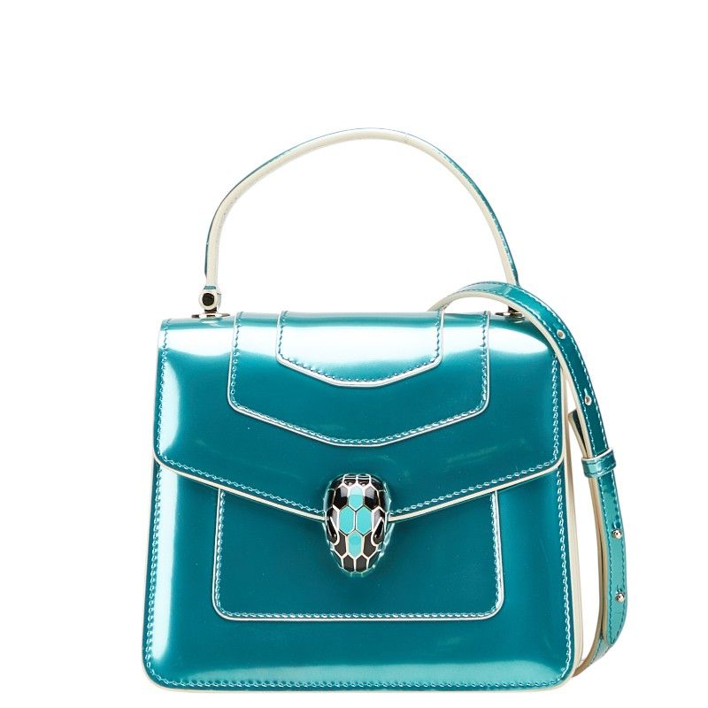 BVLGARI セルペンティ フォーエバー レザー ハンドバッグ セルペンティ フォーエバー トップハンドル Calf Leather 290570