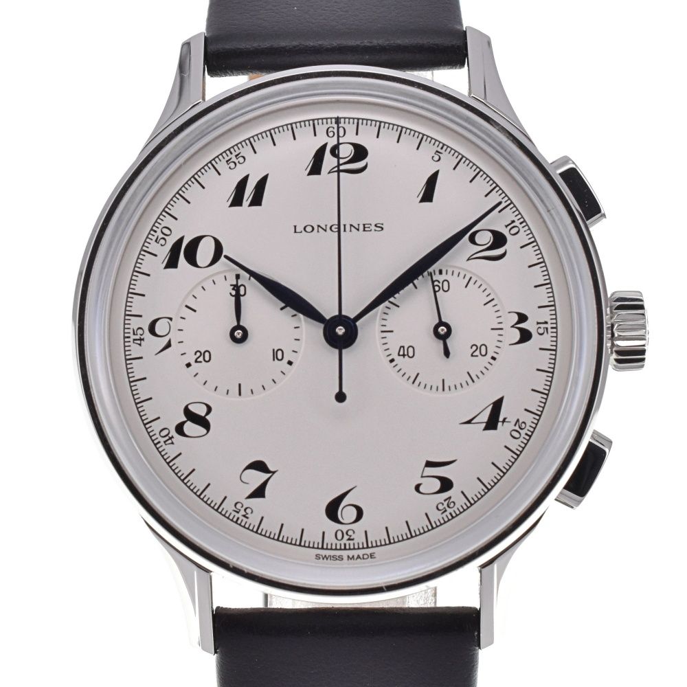 ロンジン LONGINES L2.827.4.73.0 ヘリテージ クラシック 1946 クロノグラフ 自動巻き メンズ 箱 保証書付き H 139732