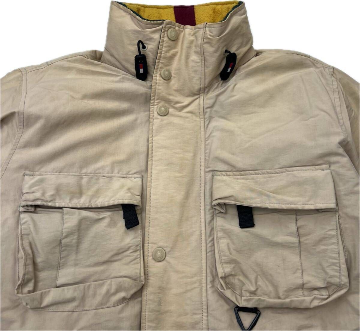 90s TOMMY HILFIGER ダウンジャケット マウンテンジャケット ベージュ 