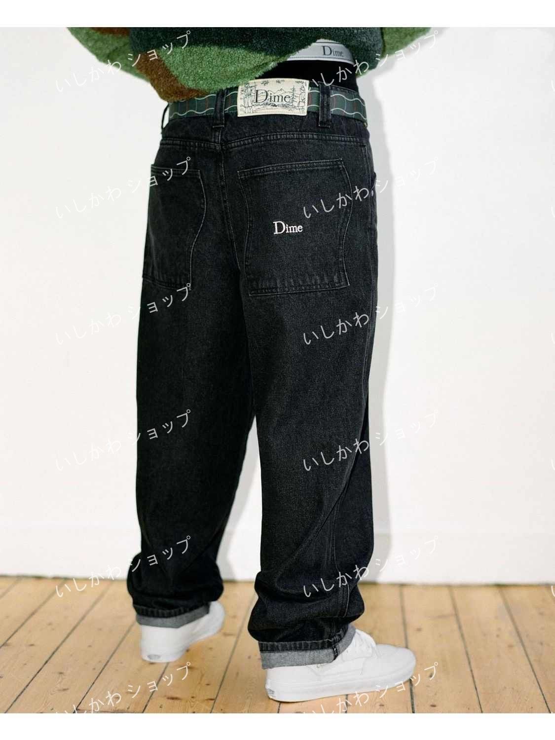 Dime ブラックバギージーンズ デニム パンツ ダイム