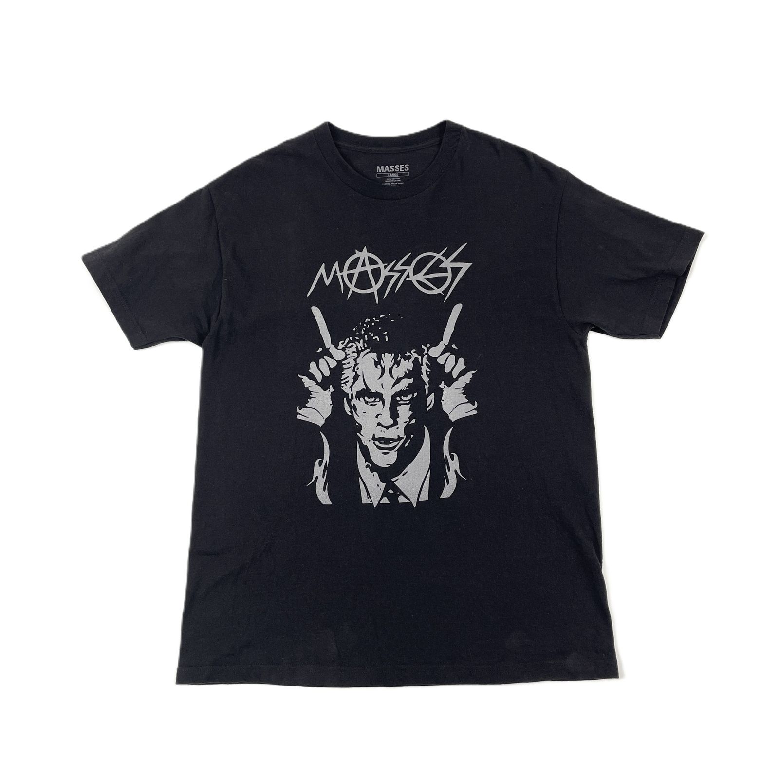 MASSES マシス T-SHIRT SATAN サタン プリント Tシャツ Lサイズ